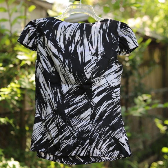 Ann Taylor | real silk abstract blouse - Picture 5 of 7